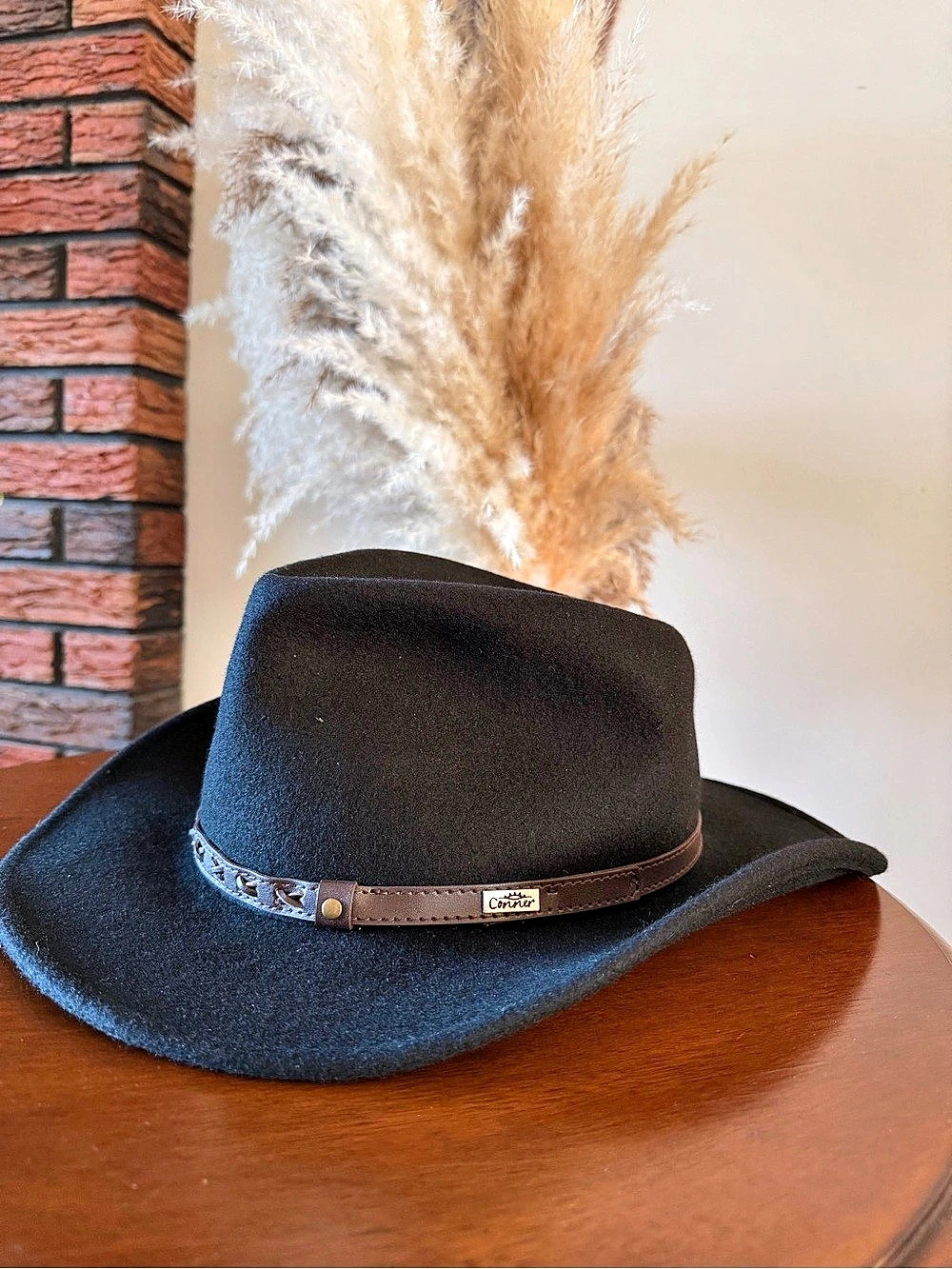 Conner Hats Crossroads Crushable Wool Outback Hat Wool Outback Hat in Black NWT